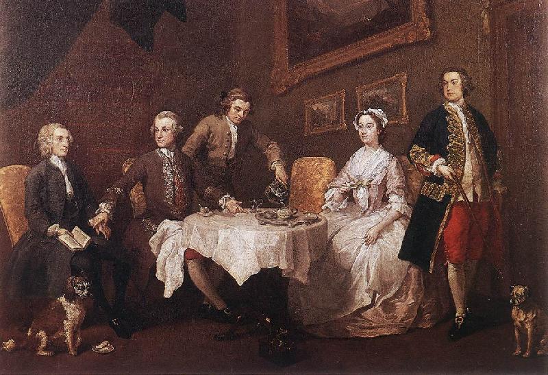 HOGARTH, William The Strode Family w oil painting picture